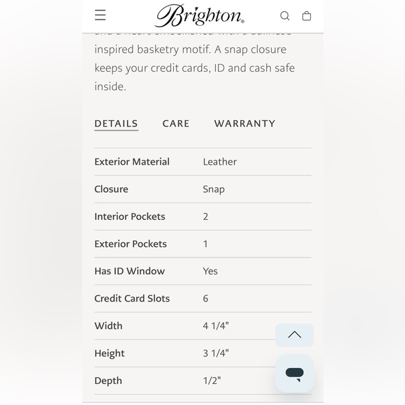 Brighton Bellissimo Heart Small Dark Red Wallet Italian pebbled leather - Picture 8 of 9